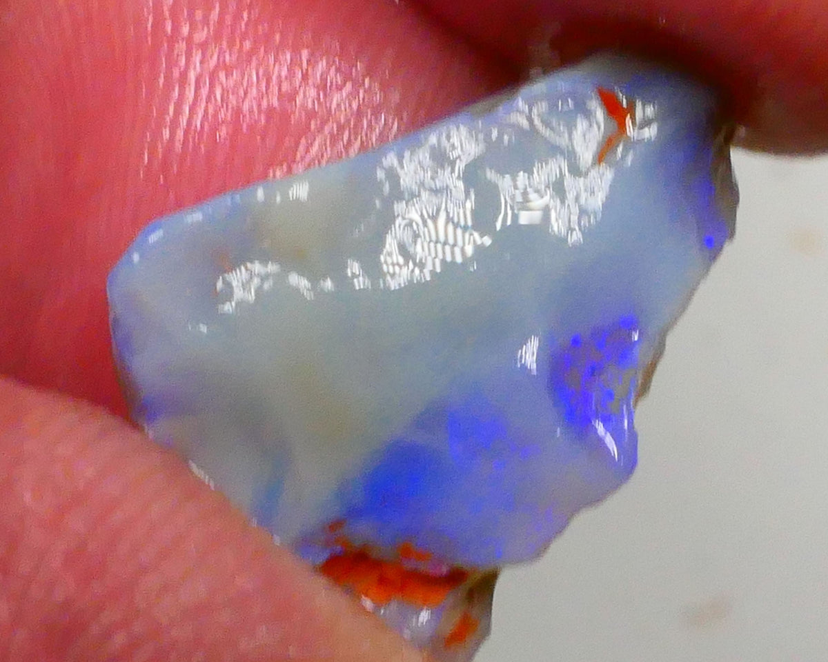 Gorgeous Dark base Seam to Cut 6.25cts Bright Flat Consistent bars to Face & polish 18x13x5mm Lot B4-A468