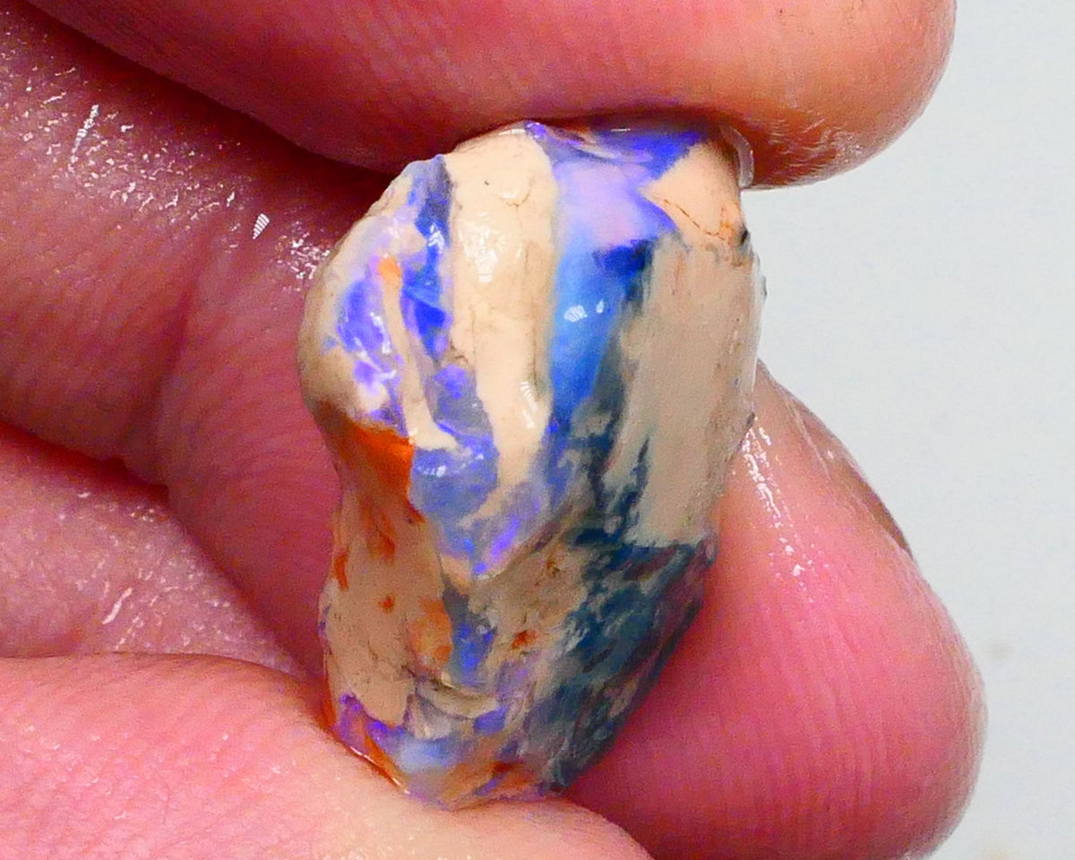 Bright Blues on this Knobby opal formation rough 11.50cts Carve Gamble or collect ? 19x16x7mm  Lot B4-A467
