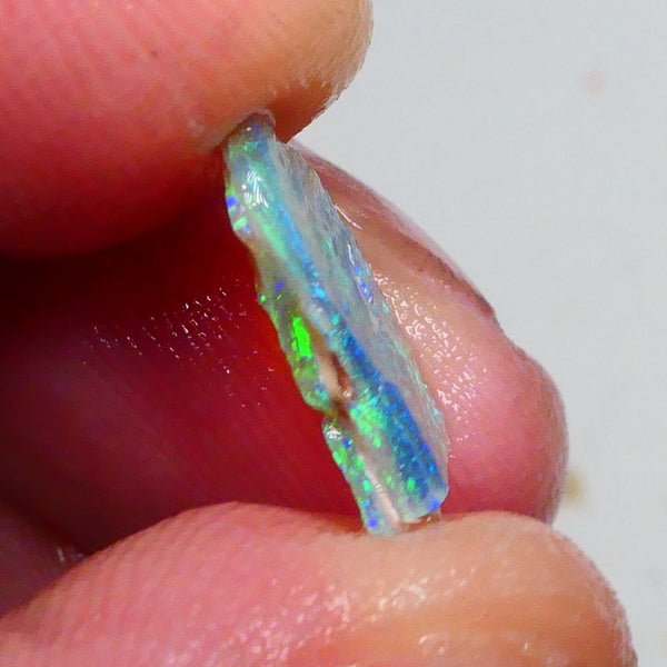 Inlay doublet stone here 1.25cts Stunning Bright Gemmy multicolour bar thin but potential here 13x8x2mm  Lot B4-A466