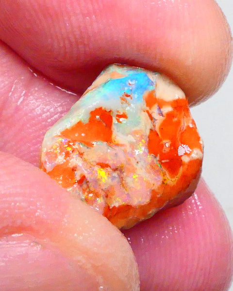 Gorgeous Multicolour knobby opal formation rough 6.25cts Lightning Ridge to collect or carve / gamble 16x14x7mm  Lot B4-A461