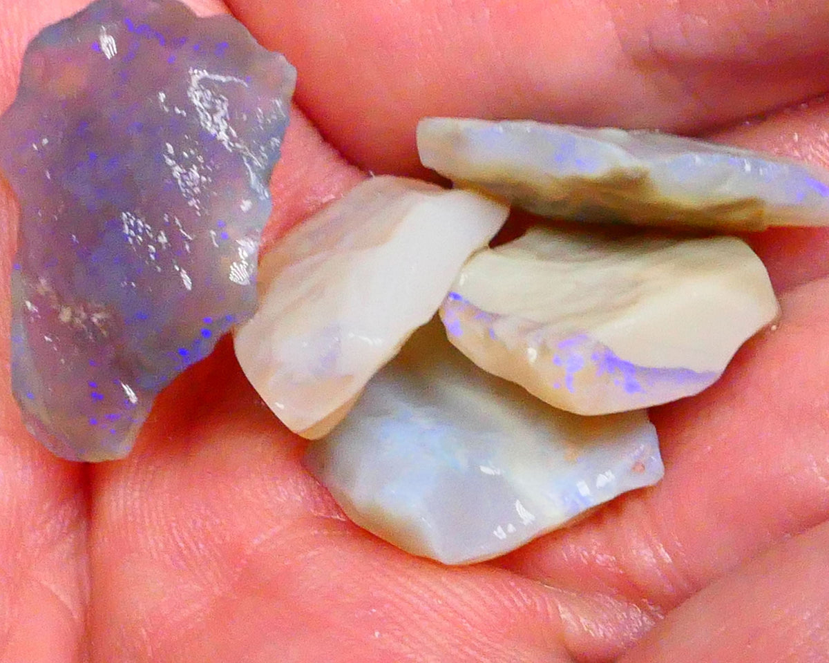 Lightning Ridge Seam opal stack 34.50cts Dark & Crystal bases some blues colours to gamble 22x16x4mm & 17x15x5mm  Lot B4-A485
