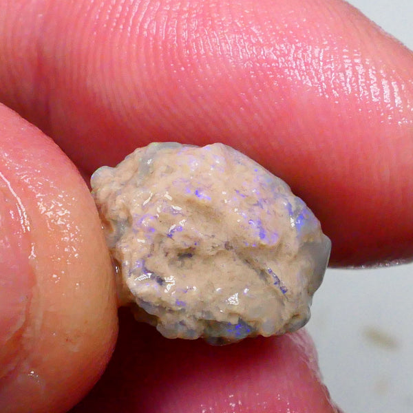 Multicolour knobby opal rough 6.50cts Lightning Ridge Sold as Gamble 14x11x9mm Lot B4-A502