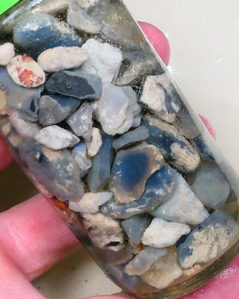 Lightning ridge knobby seam fossil Potch only no colour 430.00cts Dark base for fun beginners etc Lot B4-A516