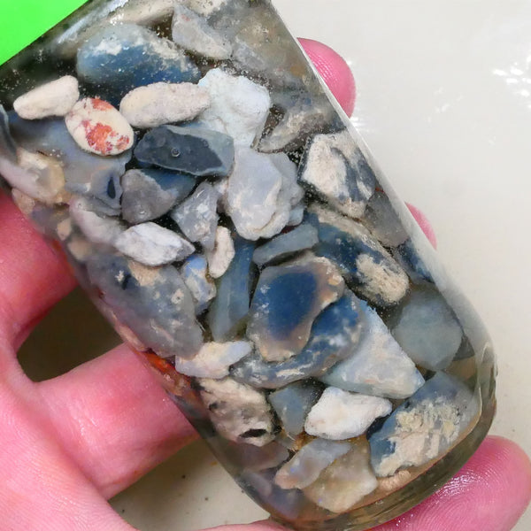 Lightning ridge knobby seam fossil Potch only no colour 430.00cts Dark base for fun beginners etc Lot B4-A516