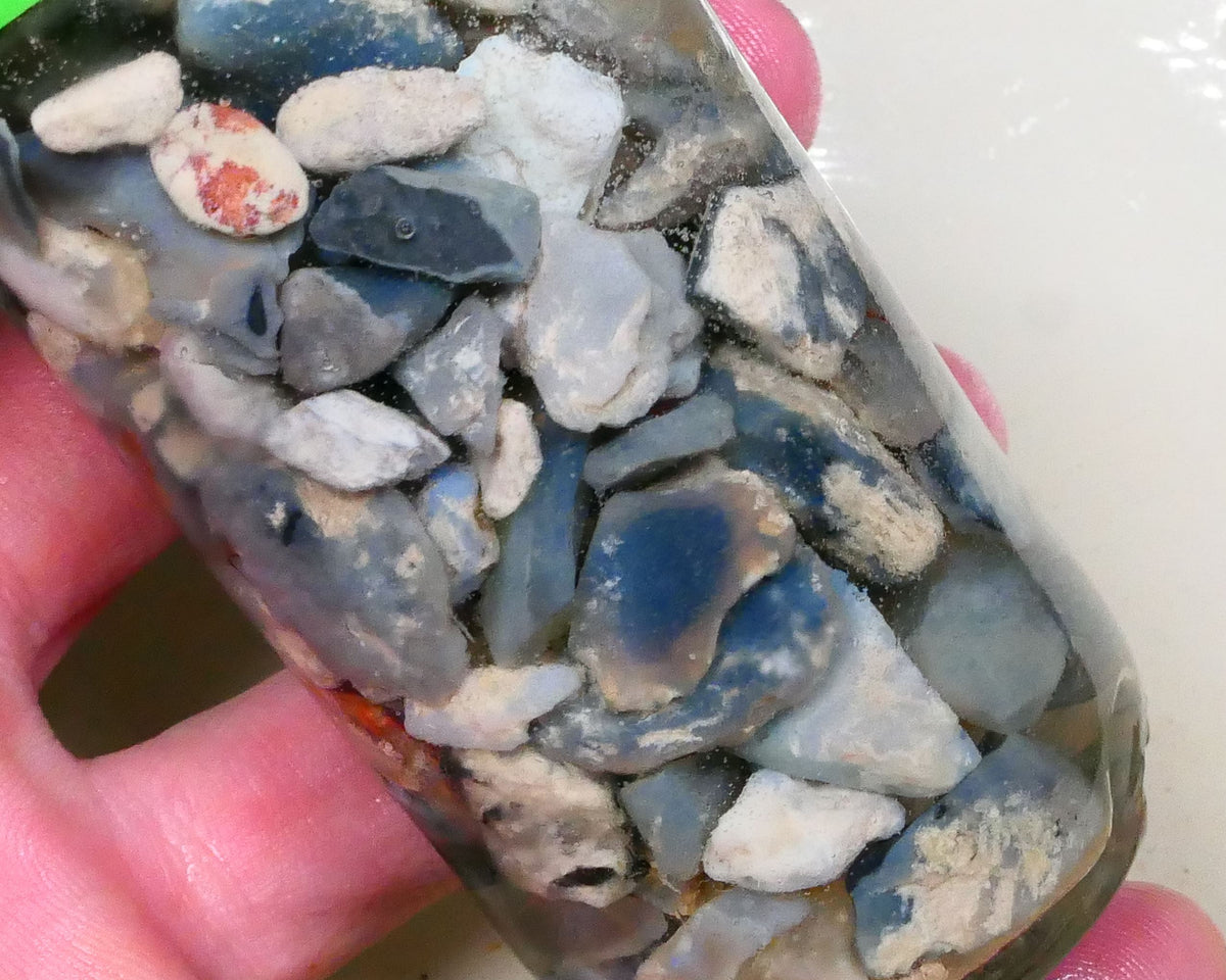 Lightning ridge knobby seam fossil Potch only no colour 430.00cts Dark base for fun beginners etc Lot B4-A516
