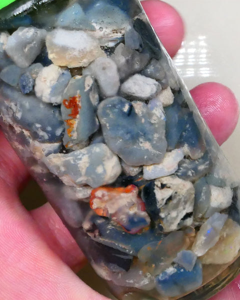 Lightning ridge knobby seam fossil Potch only no colour 430.00cts Dark base for fun beginners etc Lot B4-A516