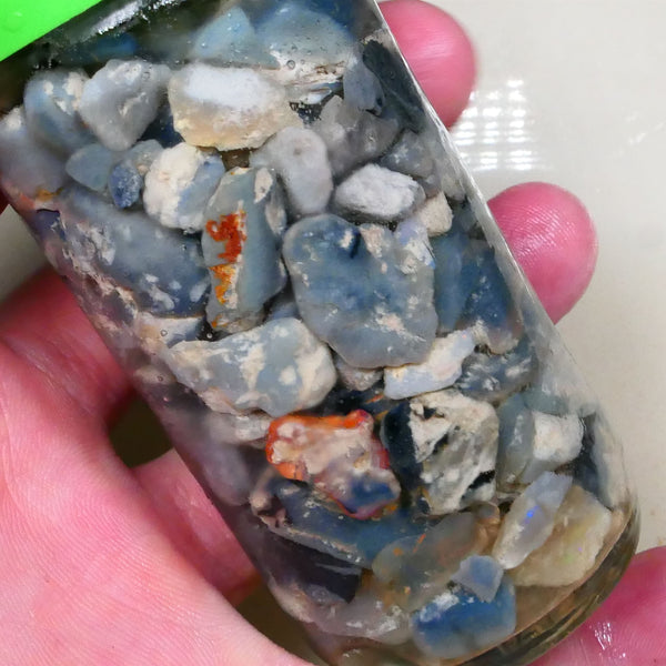 Lightning ridge knobby seam fossil Potch only no colour 430.00cts Dark base for fun beginners etc Lot B4-A516