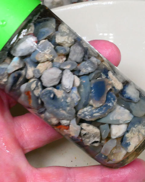 Lightning ridge knobby seam fossil Potch only no colour 430.00cts Dark base for fun beginners etc Lot B4-A516