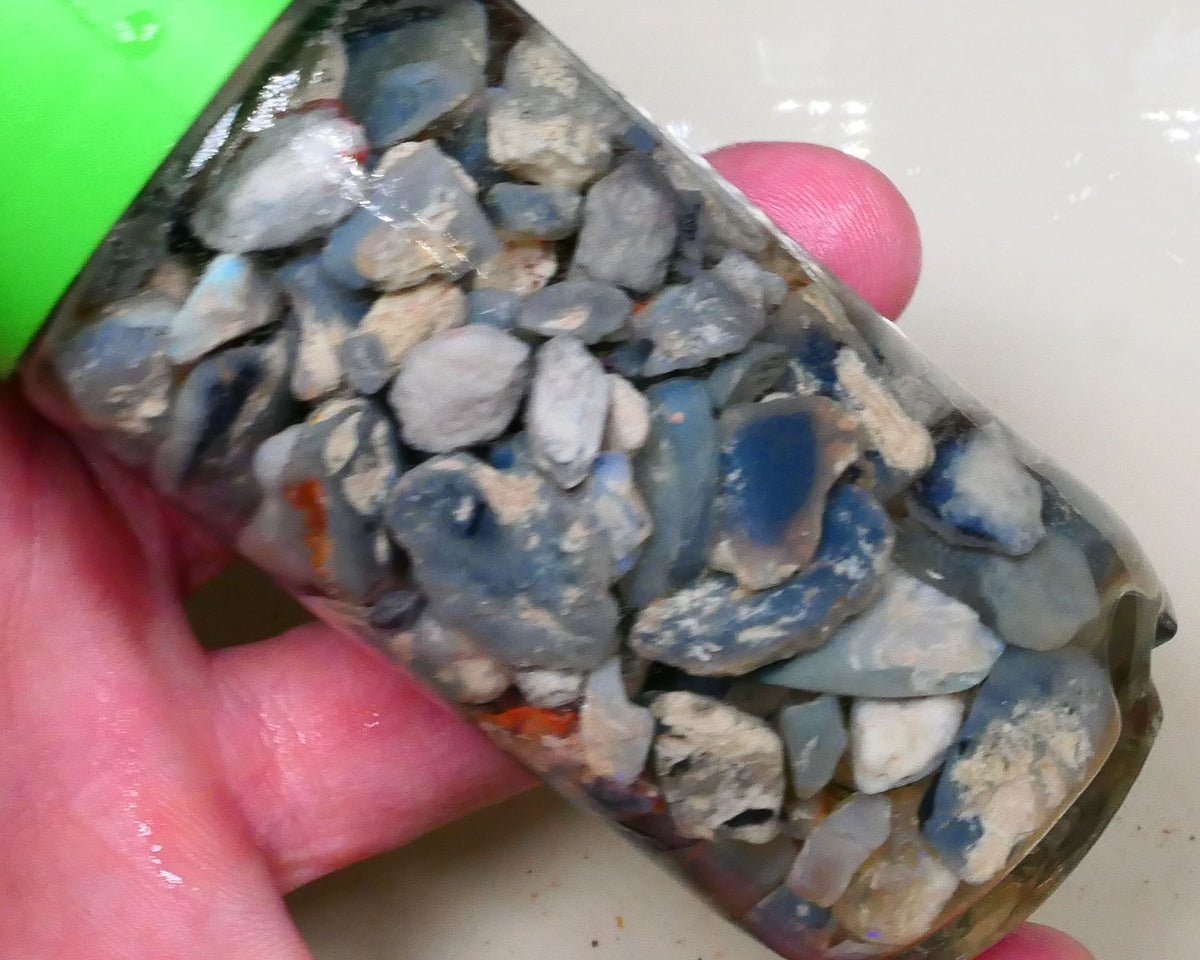 Lightning ridge knobby seam fossil Potch only no colour 430.00cts Dark base for fun beginners etc Lot B4-A516