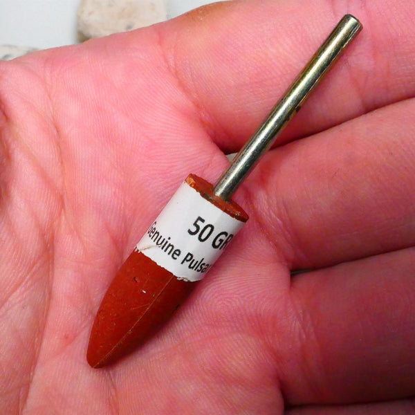 PULSAR DIAMOND® Turbo Resin Point 50grit single 3.00mm shank / shaft Resin diamond grinding/polishing burr  Lot B4-A538