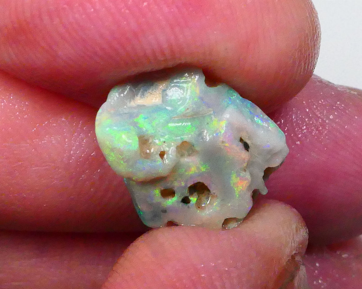 Oranges & rainbow of Multifires Knobby opal rough 5.50cts Lighting Ridge nice Colourful material to gamble 16x12x6mm  Lot B4-A530