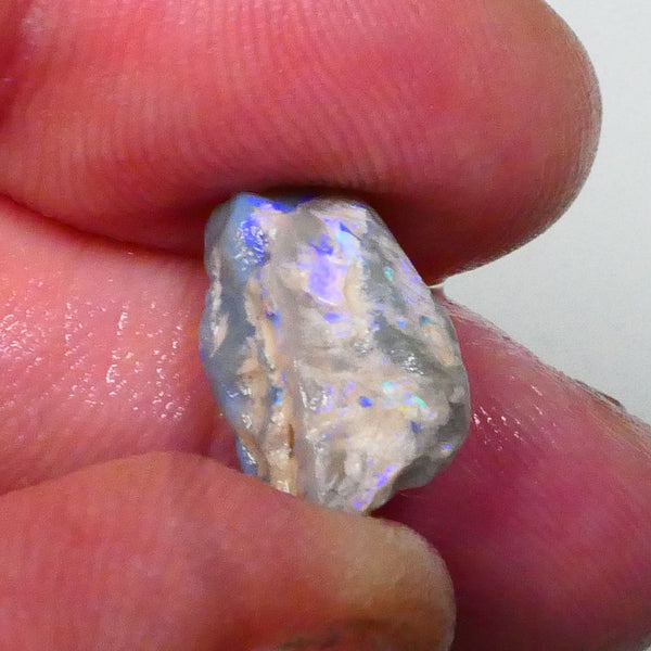 Gorgeous Bright Pea knobby opal formation rough 4.60cts Blues/Purple/Greens To gamble 16x10x6mm Lot B4-A529