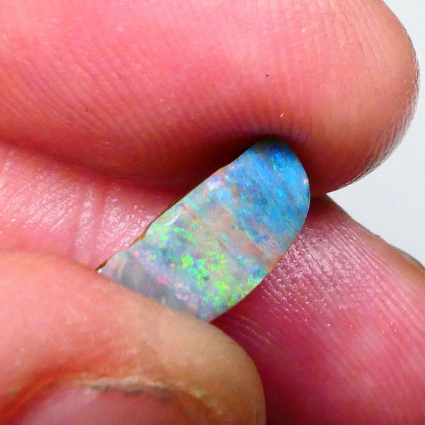 Yellow/Green/Blue dominant Multifires Stunning Full Face 3.15cts rub/rough of Winton Easy finish for all cutters 12x5x4mm  Lot B4-A555