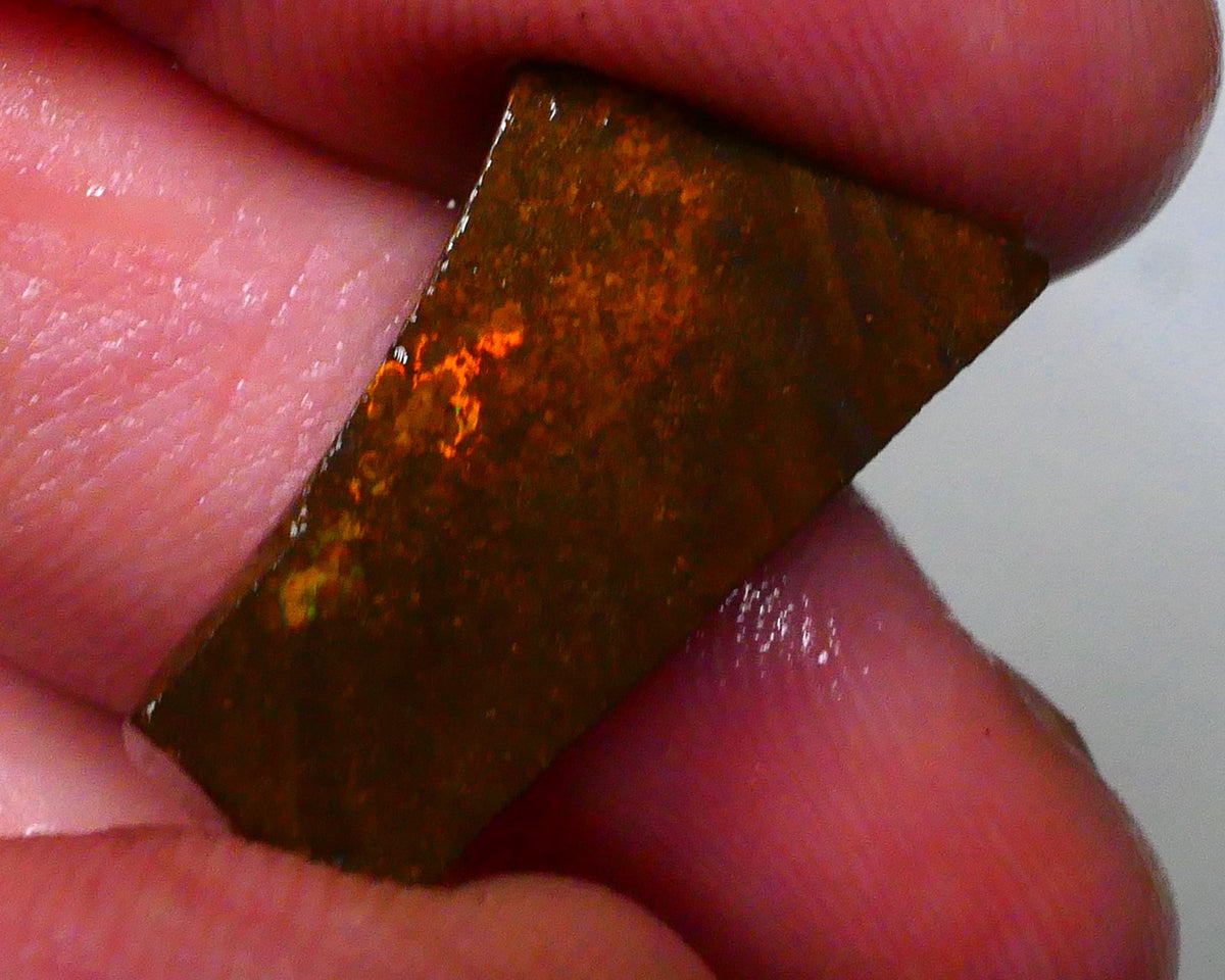 RED Alert Winton Boulder opal rub/rough 17.50cts Face Ready needs some work then a polish 22x12x7mm   Lot B4-A553