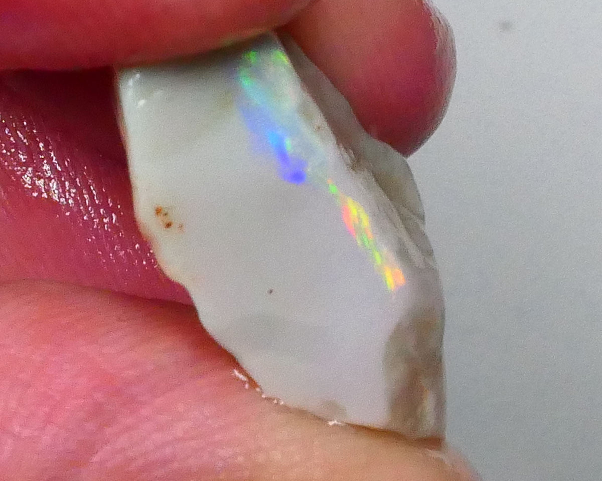 Coober Pedy Seam opal rough 10.50cts Very Temping Yellow/Orange/Red bar to chase & Gamble 21x13x7mm  Lot B4-A571