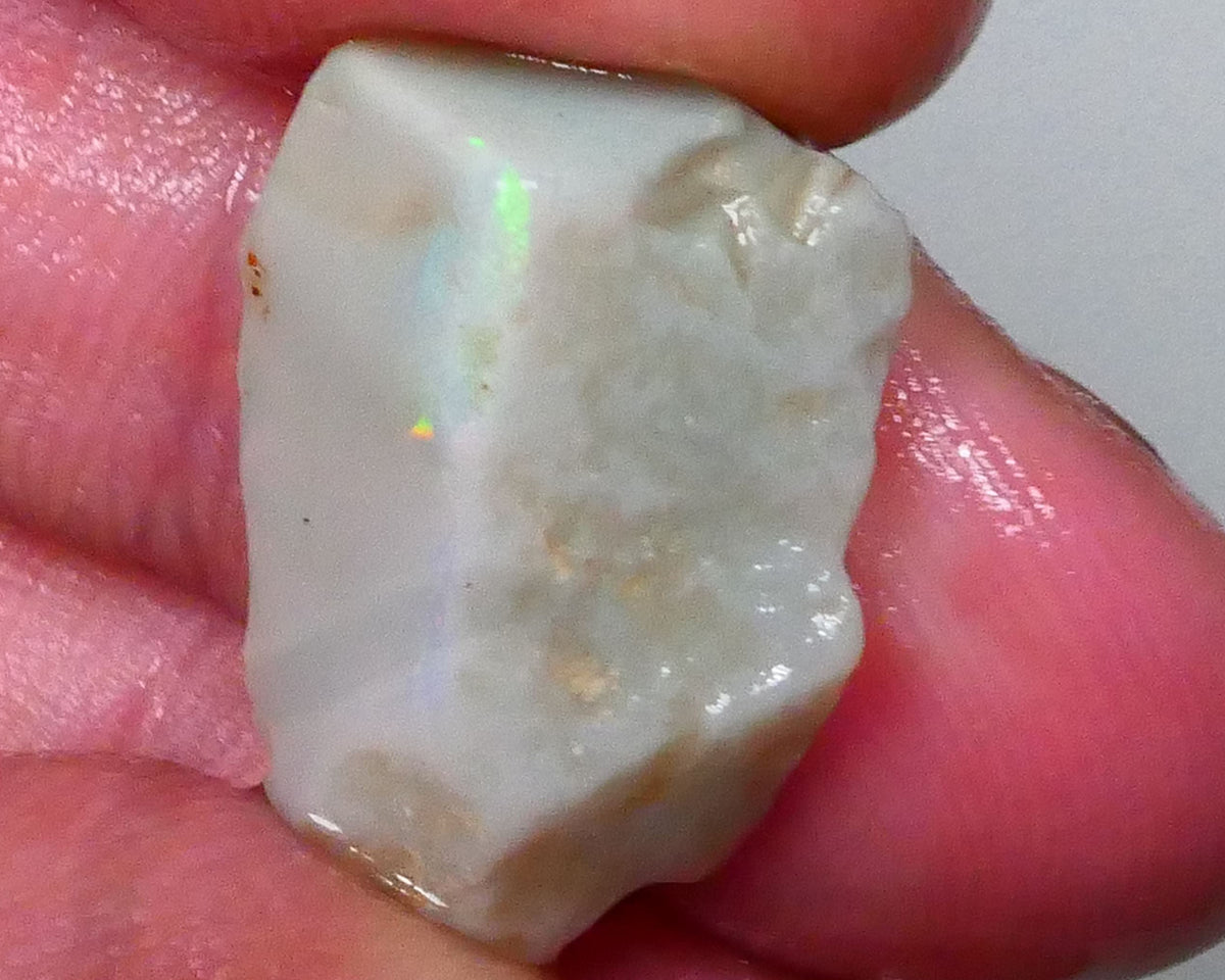 Coober Pedy Seam opal rough 10.50cts Very Temping Yellow/Orange/Red bar to chase & Gamble 21x13x7mm  Lot B4-A571