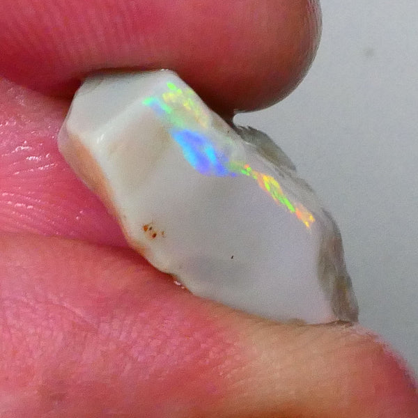 Coober Pedy Seam opal rough 10.50cts Very Temping Yellow/Orange/Red bar to chase & Gamble 21x13x7mm  Lot B4-A571