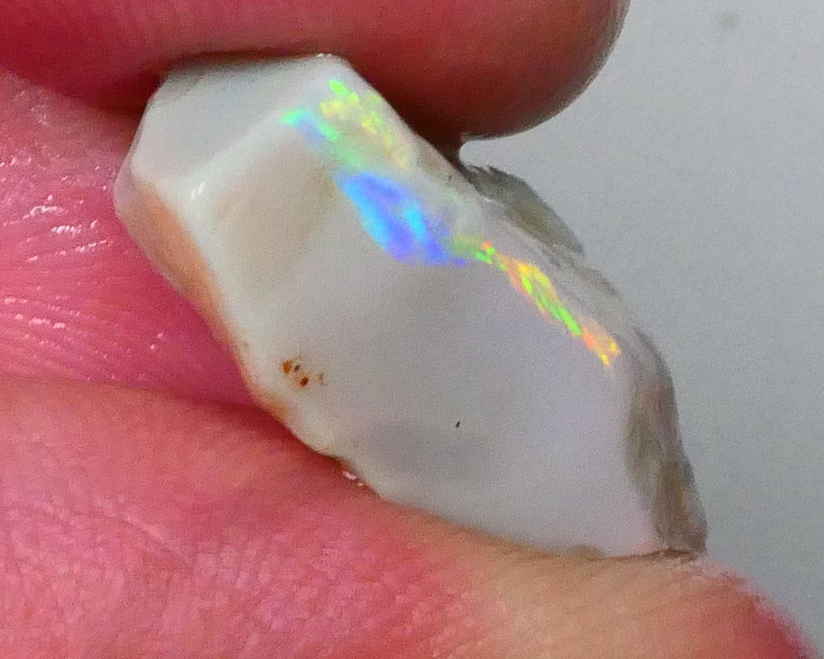 Coober Pedy Seam opal rough 10.50cts Very Temping Yellow/Orange/Red bar to chase & Gamble 21x13x7mm  Lot B4-A571