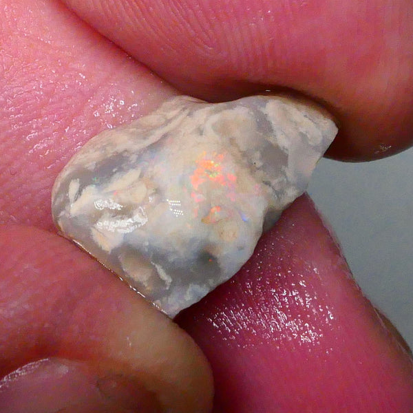 Orange & Red tones of fires presenting through the skin ? 7.90cts Knobby to gamble or not to gamble that is the question 19x12x7mm  Lot B4-A564