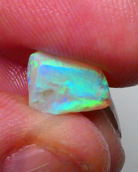 Ultra Bright DEAL GEM 2FACE Gem quality Crystal opal Lighting Ridge Opal Rub 2.60.cts Floral Confetti to one face & Broad flash to other see video 10x7x4 Lot B4-A594