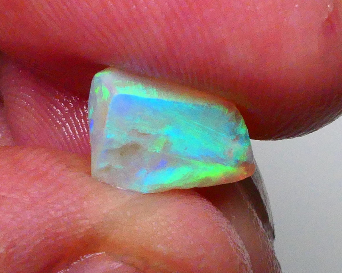 Ultra Bright DEAL GEM 2FACE Gem quality Crystal opal Lighting Ridge Opal Rub 2.60.cts Floral Confetti to one face & Broad flash to other see video 10x7x4 Lot B4-A594