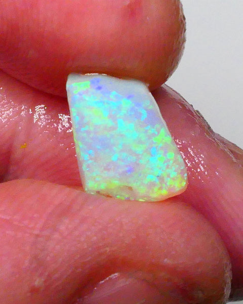 Ultra Bright DEAL GEM 2FACE Gem quality Crystal opal Lighting Ridge Opal Rub 2.60.cts Floral Confetti to one face & Broad flash to other see video 10x7x4 Lot B4-A594