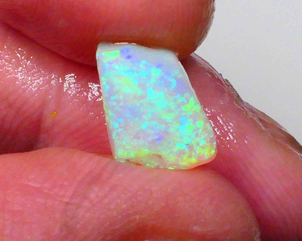 Ultra Bright DEAL GEM 2FACE Gem quality Crystal opal Lighting Ridge Opal Rub 2.60.cts Floral Confetti to one face & Broad flash to other see video 10x7x4 Lot B4-A594