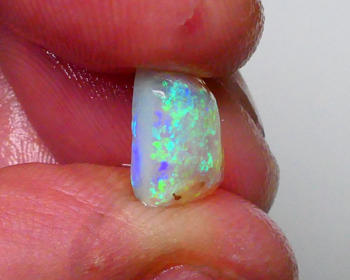 Ultra Bright DEAL GEM 2FACE Gem quality Crystal opal Lighting Ridge Opal Rub 2.60.cts Floral Confetti to one face & Broad flash to other see video 10x7x4 Lot B4-A594