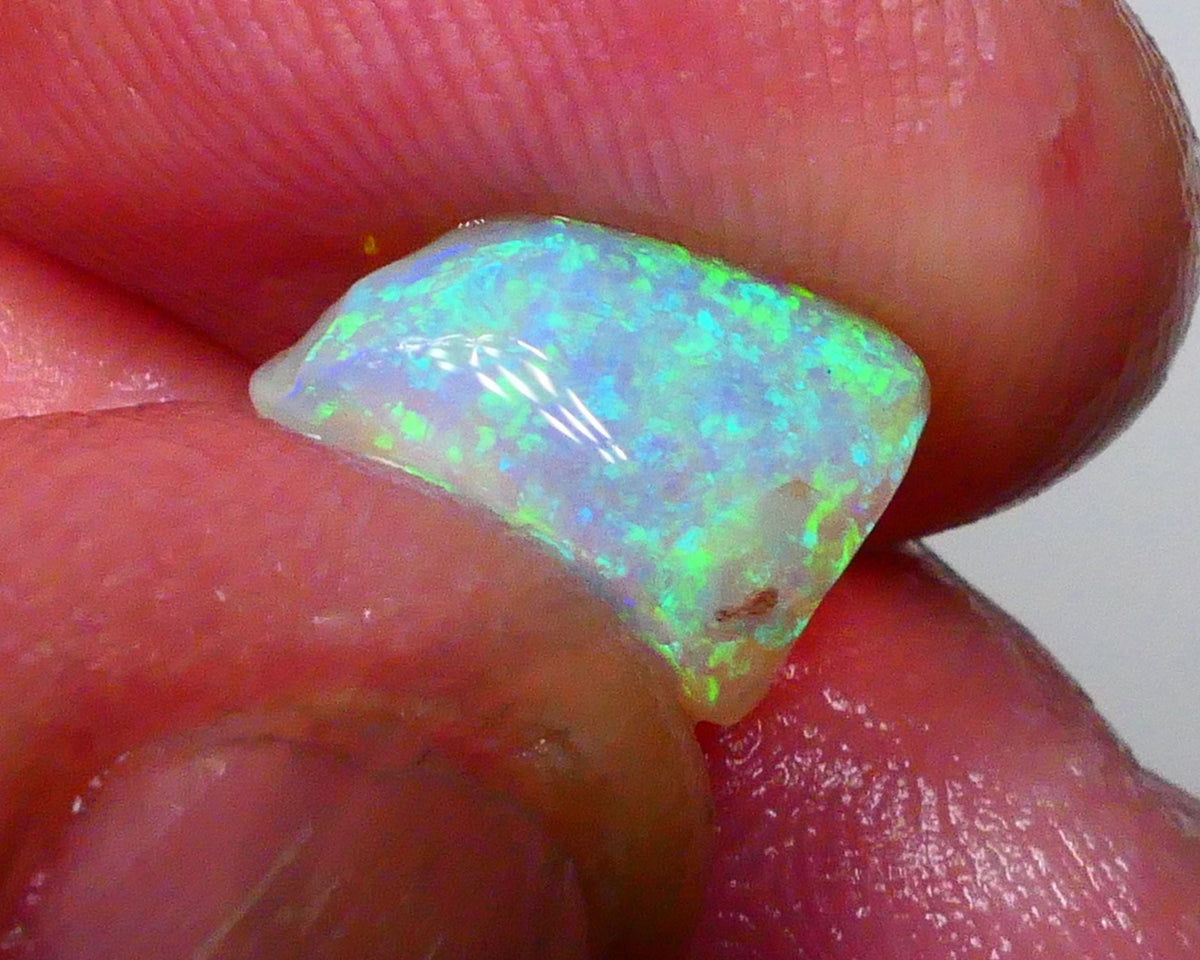 Ultra Bright DEAL GEM 2FACE Gem quality Crystal opal Lighting Ridge Opal Rub 2.60.cts Floral Confetti to one face & Broad flash to other see video 10x7x4 Lot B4-A594
