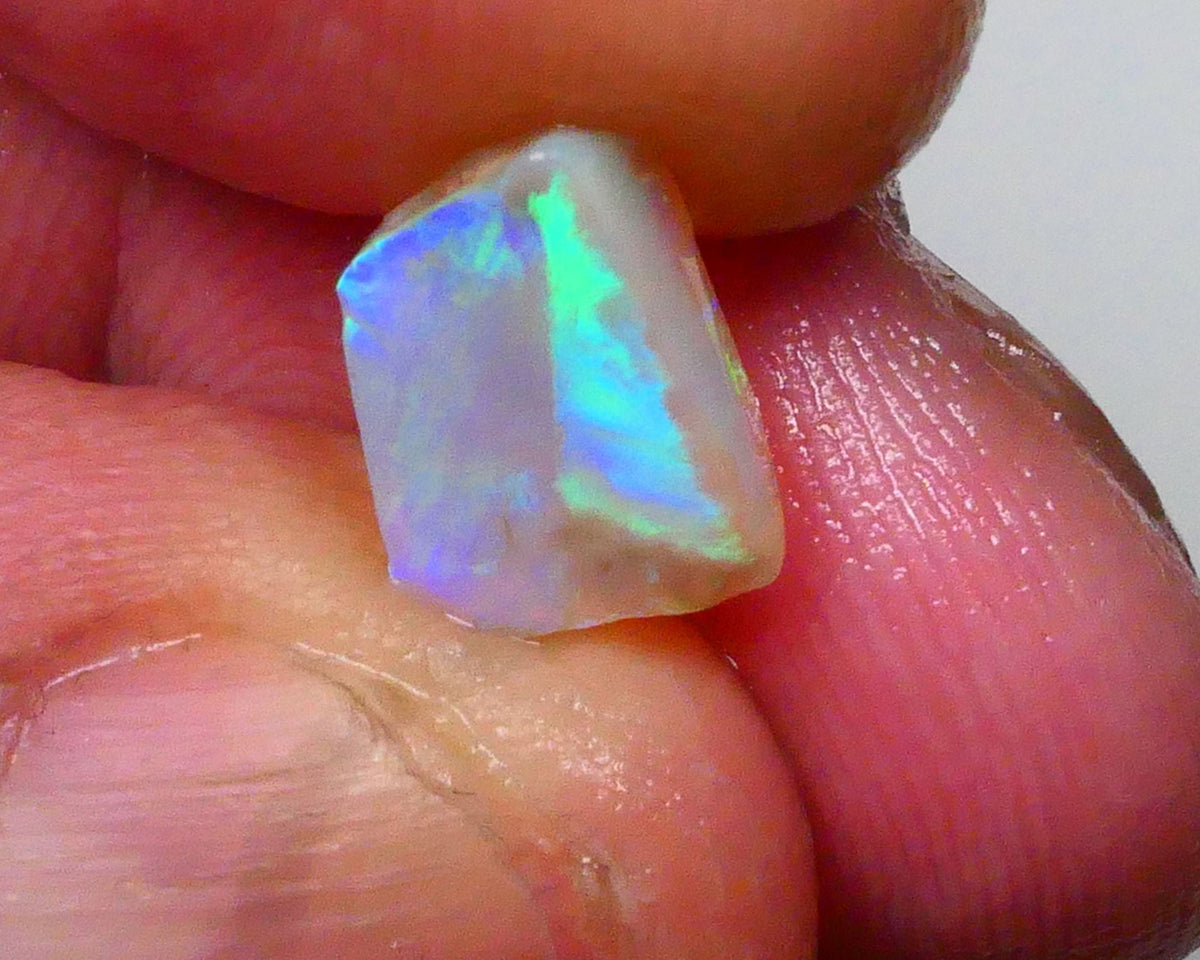 Ultra Bright DEAL GEM 2FACE Gem quality Crystal opal Lighting Ridge Opal Rub 2.60.cts Floral Confetti to one face & Broad flash to other see video 10x7x4 Lot B4-A594