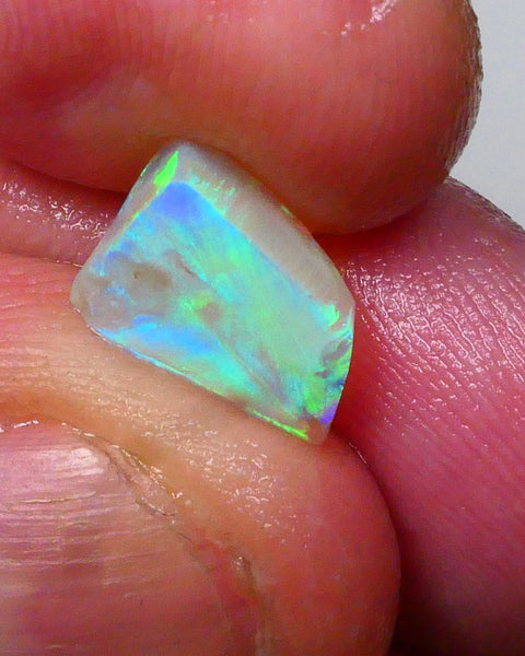 Ultra Bright DEAL GEM 2FACE Gem quality Crystal opal Lighting Ridge Opal Rub 2.60.cts Floral Confetti to one face & Broad flash to other see video 10x7x4 Lot B4-A594
