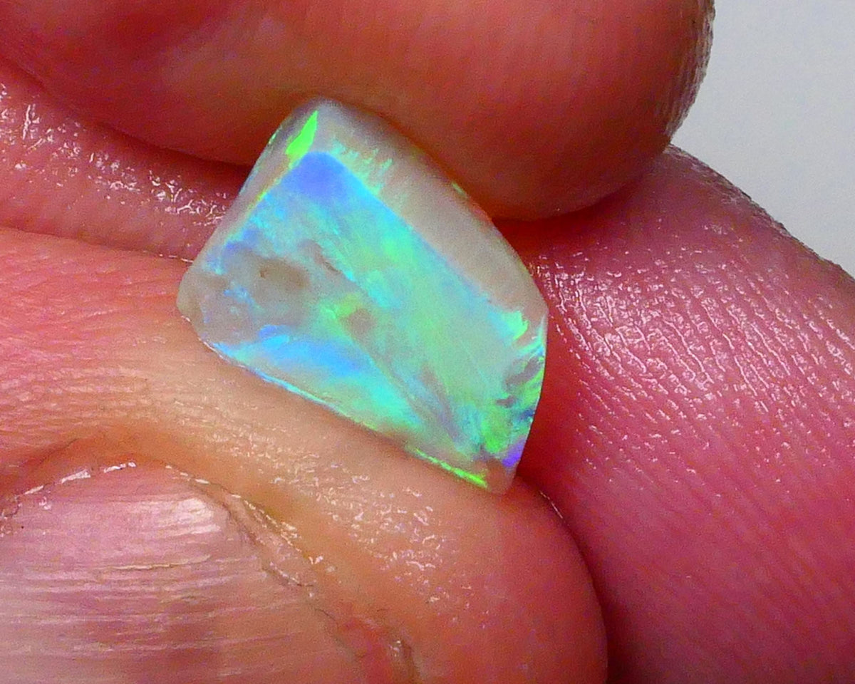 Ultra Bright DEAL GEM 2FACE Gem quality Crystal opal Lighting Ridge Opal Rub 2.60.cts Floral Confetti to one face & Broad flash to other see video 10x7x4 Lot B4-A594
