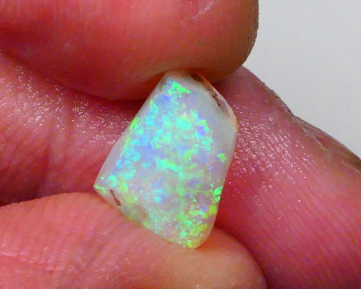 Ultra Bright DEAL GEM 2FACE Gem quality Crystal opal Lighting Ridge Opal Rub 2.60.cts Floral Confetti to one face & Broad flash to other see video 10x7x4 Lot B4-A594