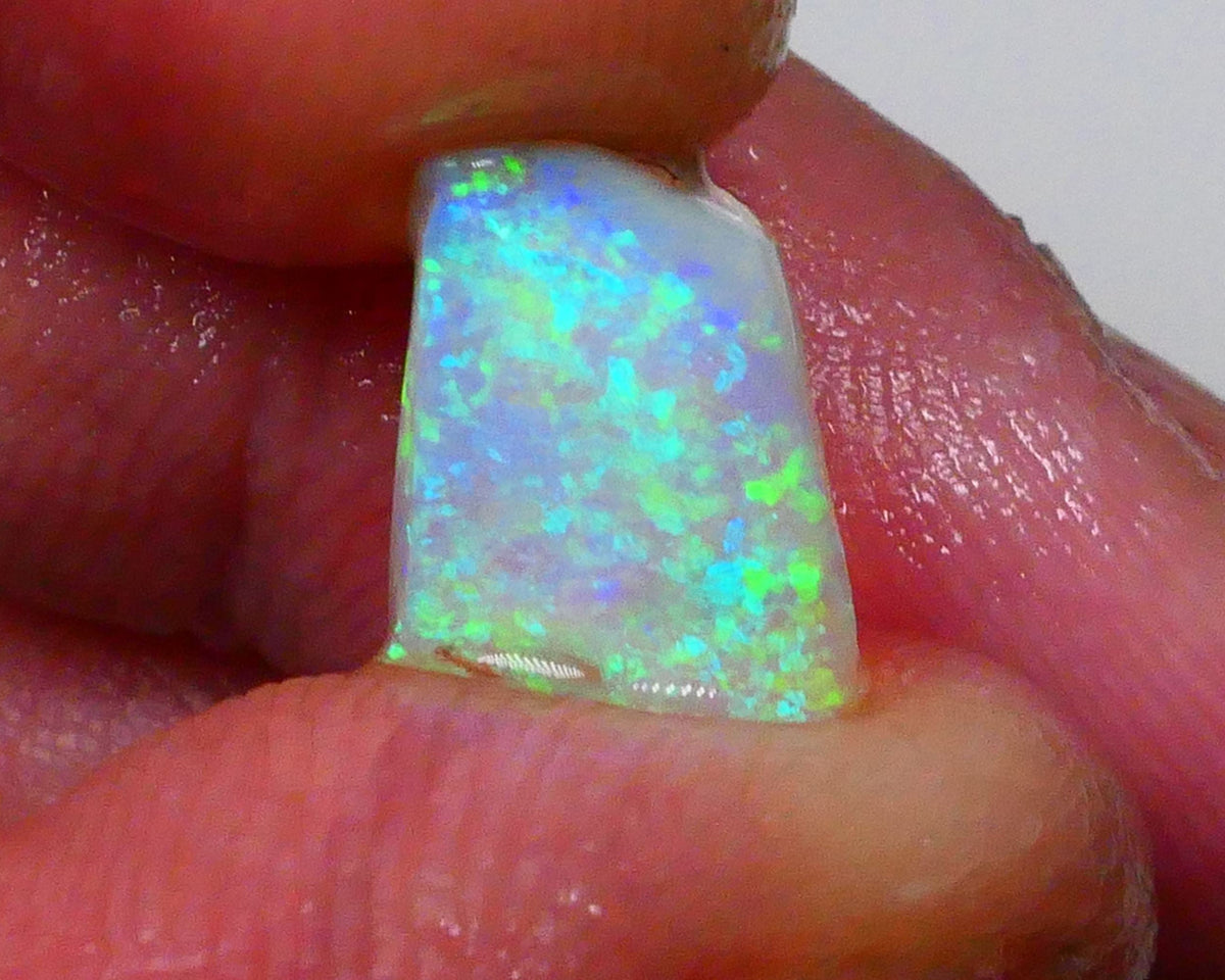 Ultra Bright DEAL GEM 2FACE Gem quality Crystal opal Lighting Ridge Opal Rub 2.60.cts Floral Confetti to one face & Broad flash to other see video 10x7x4 Lot B4-A594