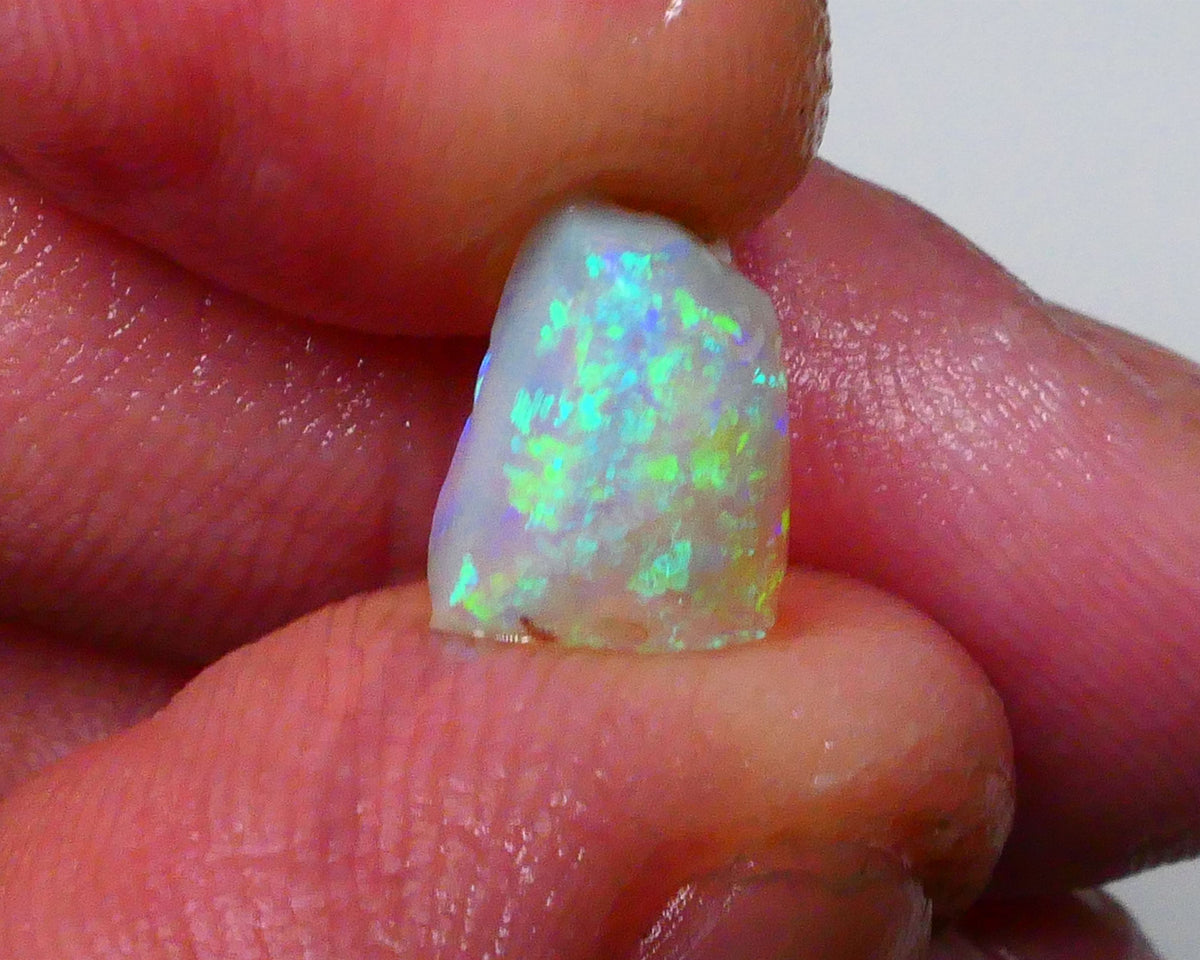 Ultra Bright DEAL GEM 2FACE Gem quality Crystal opal Lighting Ridge Opal Rub 2.60.cts Floral Confetti to one face & Broad flash to other see video 10x7x4 Lot B4-A594