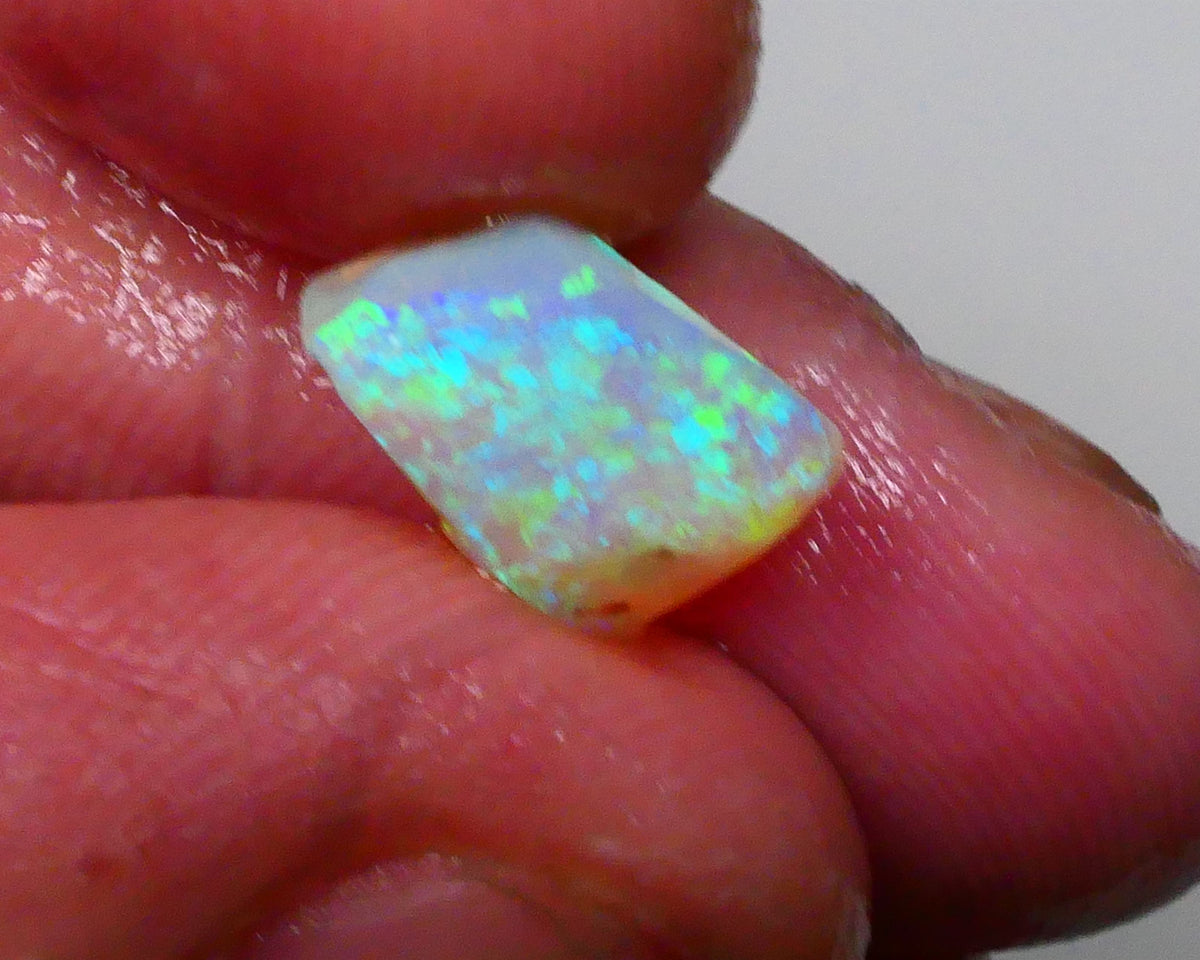 Ultra Bright DEAL GEM 2FACE Gem quality Crystal opal Lighting Ridge Opal Rub 2.60.cts Floral Confetti to one face & Broad flash to other see video 10x7x4 Lot B4-A594