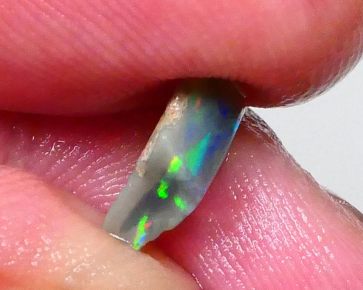 Red Rainbow DEAL Small But Mighty Dark base knobby opal Rough 2.30cts GEMMY STUNNER To cut Patterns Possibilities 11x9x3mm Lot B4-A593