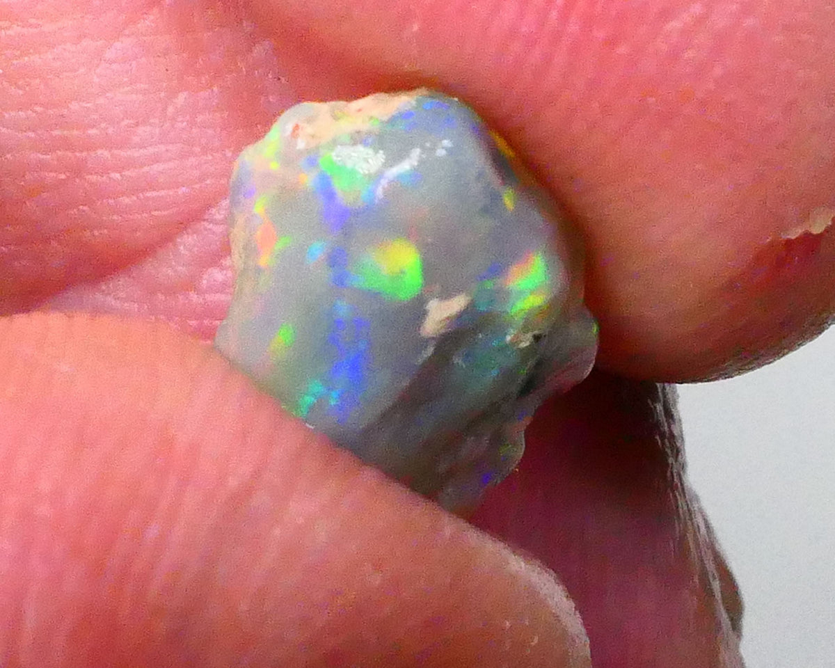 Red Rainbow DEAL Small But Mighty Dark base knobby opal Rough 2.30cts GEMMY STUNNER To cut Patterns Possibilities 11x9x3mm Lot B4-A593