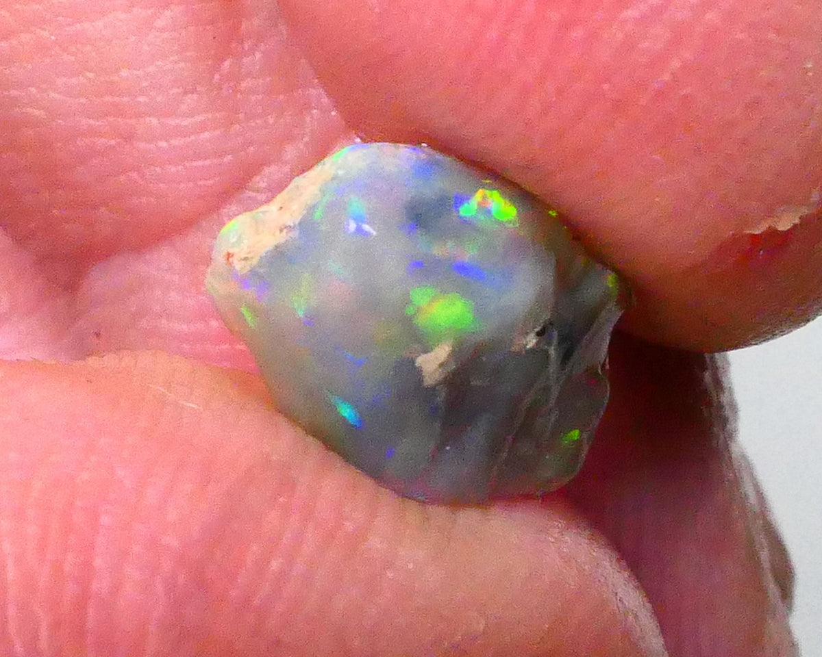 Red Rainbow DEAL Small But Mighty Dark base knobby opal Rough 2.30cts GEMMY STUNNER To cut Patterns Possibilities 11x9x3mm Lot B4-A593