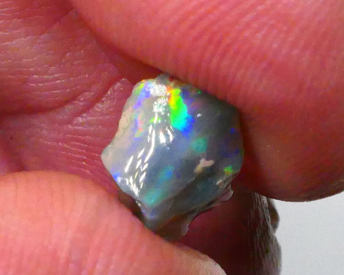 Red Rainbow DEAL Small But Mighty Dark base knobby opal Rough 2.30cts GEMMY STUNNER To cut Patterns Possibilities 11x9x3mm Lot B4-A593