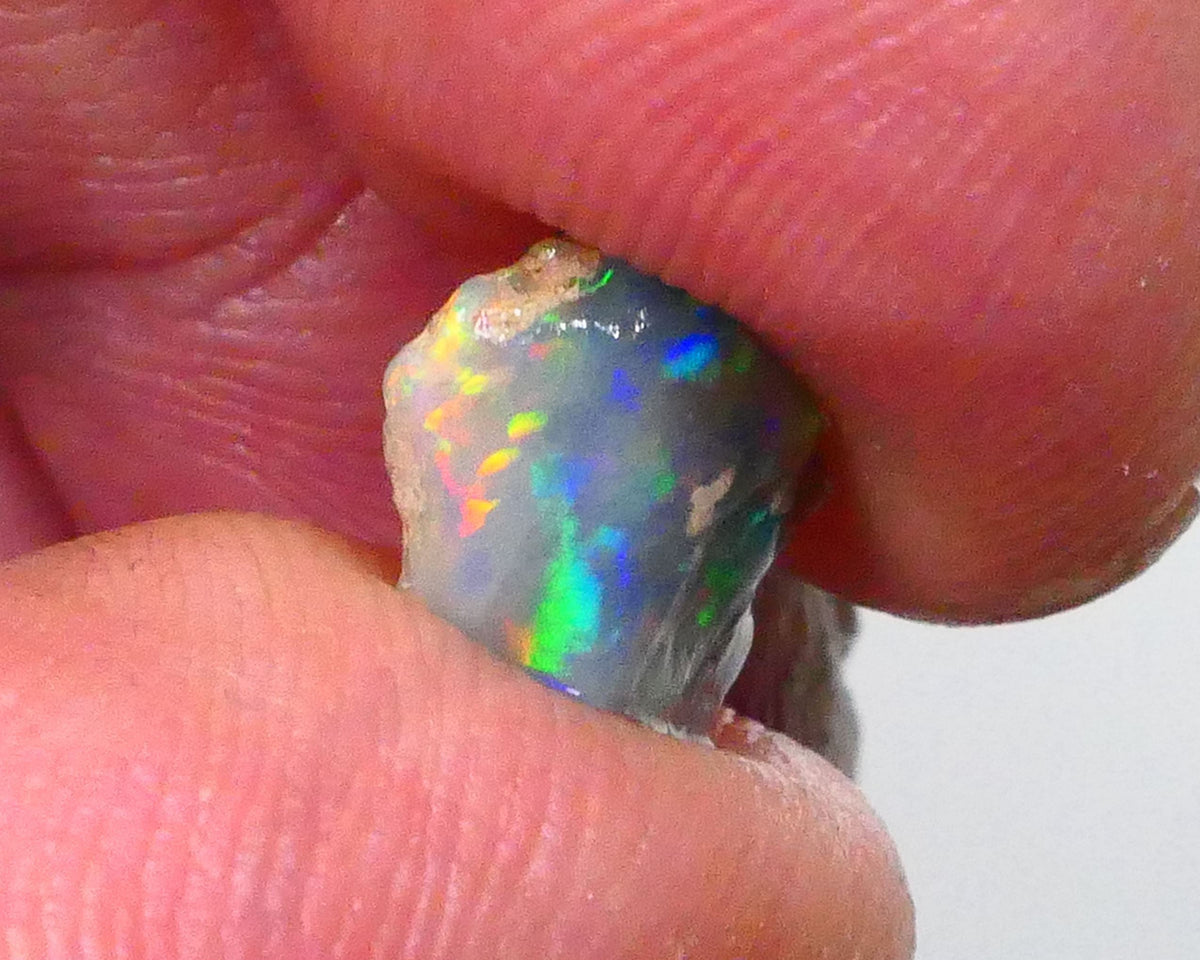 Red Rainbow DEAL Small But Mighty Dark base knobby opal Rough 2.30cts GEMMY STUNNER To cut Patterns Possibilities 11x9x3mm Lot B4-A593