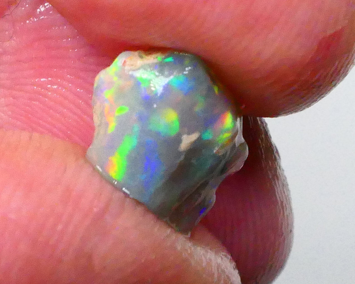 Red Rainbow DEAL Small But Mighty Dark base knobby opal Rough 2.30cts GEMMY STUNNER To cut Patterns Possibilities 11x9x3mm Lot B4-A593