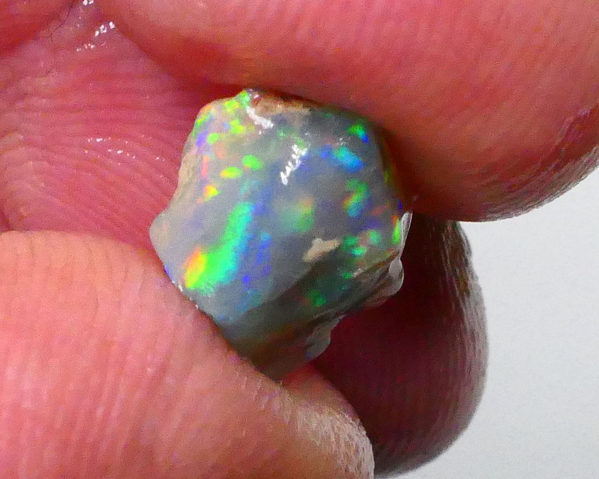Red Rainbow DEAL Small But Mighty Dark base knobby opal Rough 2.30cts GEMMY STUNNER To cut Patterns Possibilities 11x9x3mm Lot B4-A593