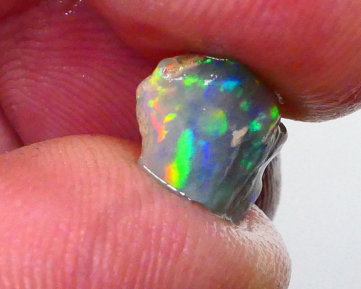 Red Rainbow DEAL Small But Mighty Dark base knobby opal Rough 2.30cts GEMMY STUNNER To cut Patterns Possibilities 11x9x3mm Lot B4-A593