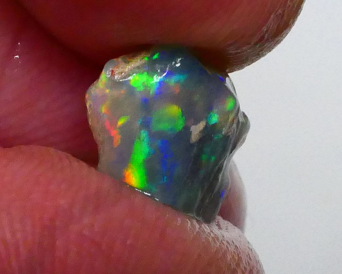 Red Rainbow DEAL Small But Mighty Dark base knobby opal Rough 2.30cts GEMMY STUNNER To cut Patterns Possibilities 11x9x3mm Lot B4-A593
