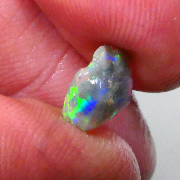 Red Rainbow DEAL Small But Mighty Dark base knobby opal Rough 2.30cts GEMMY STUNNER To cut Patterns Possibilities 11x9x3mm Lot B4-A593