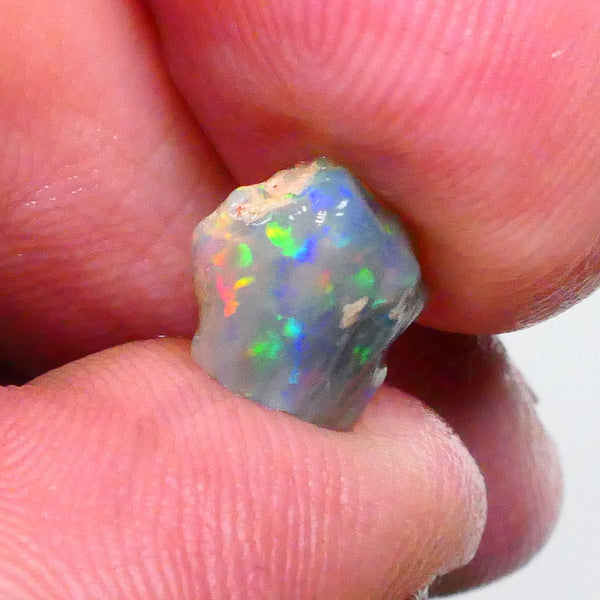 Red Rainbow DEAL Small But Mighty Dark base knobby opal Rough 2.30cts GEMMY STUNNER To cut Patterns Possibilities 11x9x3mm Lot B4-A593