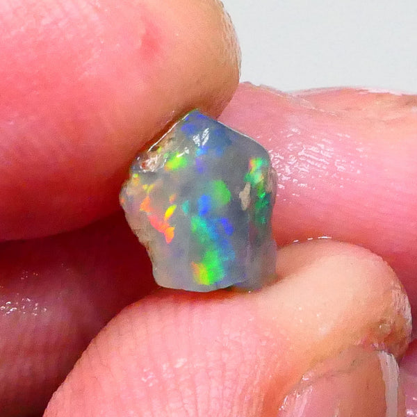 Red Rainbow DEAL Small But Mighty Dark base knobby opal Rough 2.30cts GEMMY STUNNER To cut Patterns Possibilities 11x9x3mm Lot B4-A593