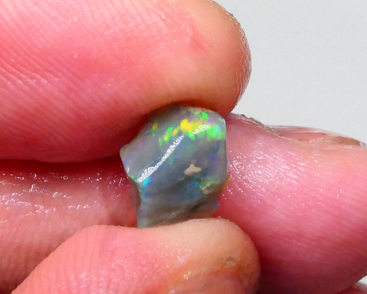Red Rainbow DEAL Small But Mighty Dark base knobby opal Rough 2.30cts GEMMY STUNNER To cut Patterns Possibilities 11x9x3mm Lot B4-A593