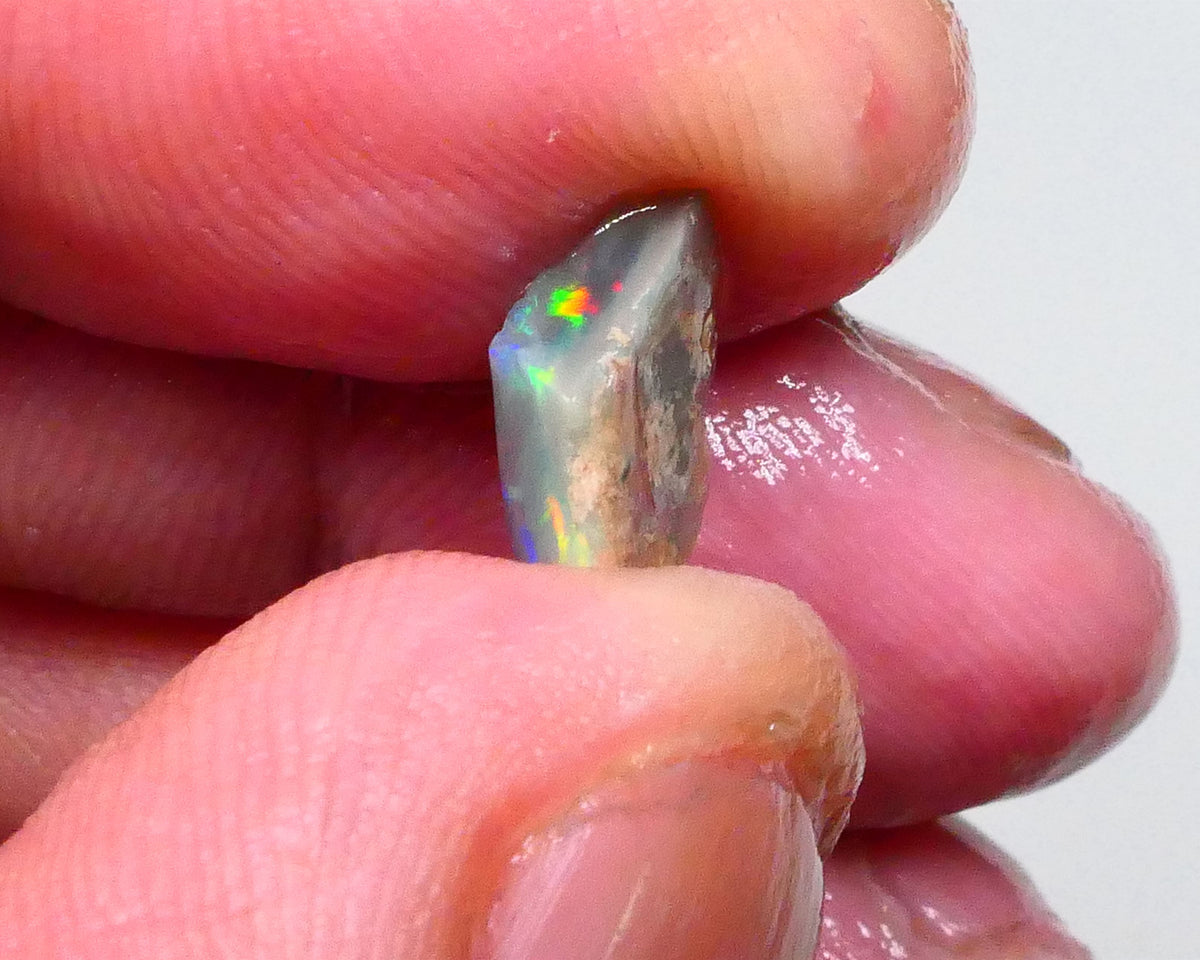 Red Rainbow DEAL Small But Mighty Dark base knobby opal Rough 2.30cts GEMMY STUNNER To cut Patterns Possibilities 11x9x3mm Lot B4-A593